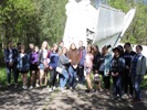 Студенты посетили место гибели самолёта экипажа Гудина